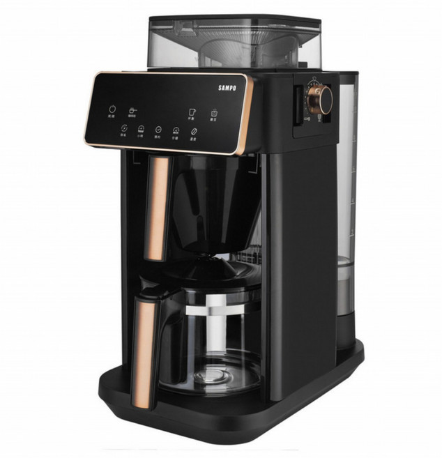 SAMPO 聲寶 Barista自動研磨咖啡機, 黑金色, HM-AA10G