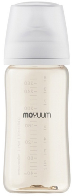 MOYUUM PPSU寬口奶瓶 3m+, 經典款, 1個, 270ml