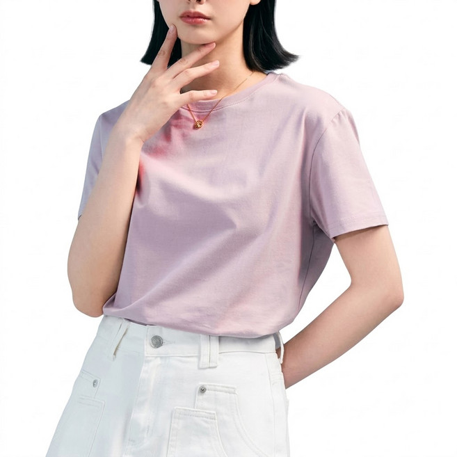 MAJOR MADE 男女通用 二代防潑水機能登峰素T恤, 藕紫色