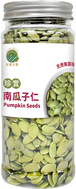 珍實大地 天然無調味南瓜子仁, 300g, 1個