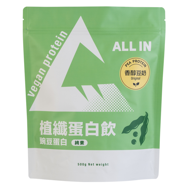 ALL IN 植纖蛋白 香醇豆奶, 500g, 1個