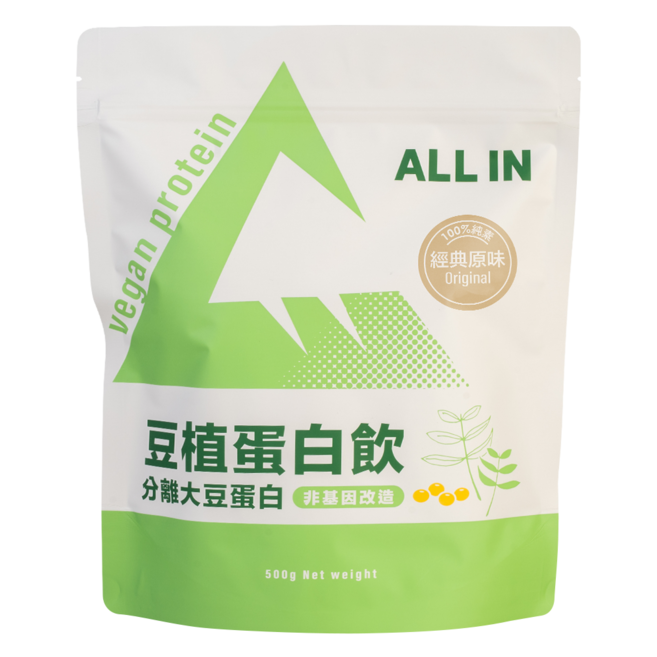 ALL IN 豆植蛋白 經典原味, 500g, 1個
