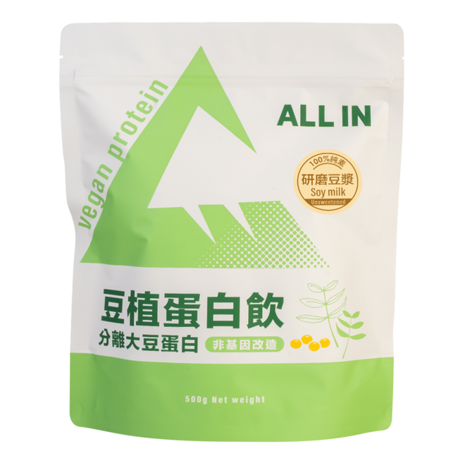 ALL IN 豆植蛋白 研磨豆漿, 500g, 1個