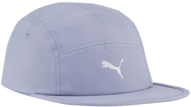 PUMA 慢跑系列五片帽 02616808, 紫灰色, 1個