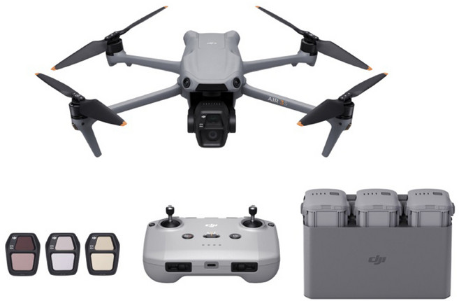 DJI 大疆創新 AIR 3S 暢飛套裝 RC-N3, 黑色, 1套