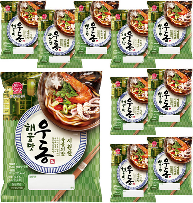BON GO JANG 海鮮味烏龍麵, 213g, 10個
