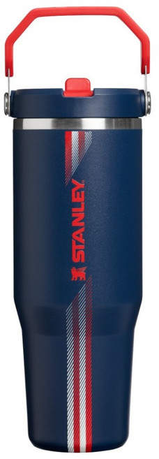 STANLEY 經典系列 IceFlow 手提吸管杯 2.0, TEAM 法國, 1個, 880ml