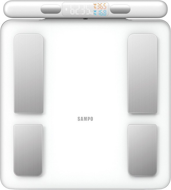 SAMPO 聲寶 八電極智能體脂計, 白色, 1個, BF-Z2401BL-W