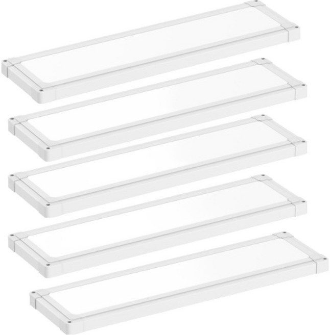 vittz KS LED 直下式平板燈 側光面照明 DC型 25W 640 x 180 x 28 mm 5入, 白色, 晝光色