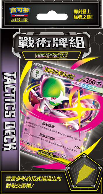 PoKeMoN 寶可夢 超級進化 集換式卡牌遊戲 戰術牌組, 超級沙奈朵ex, 1套