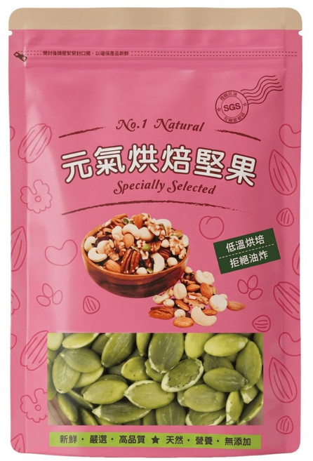 Vitality life 品鮮生活 薄鹽南瓜子, 600g, 1個