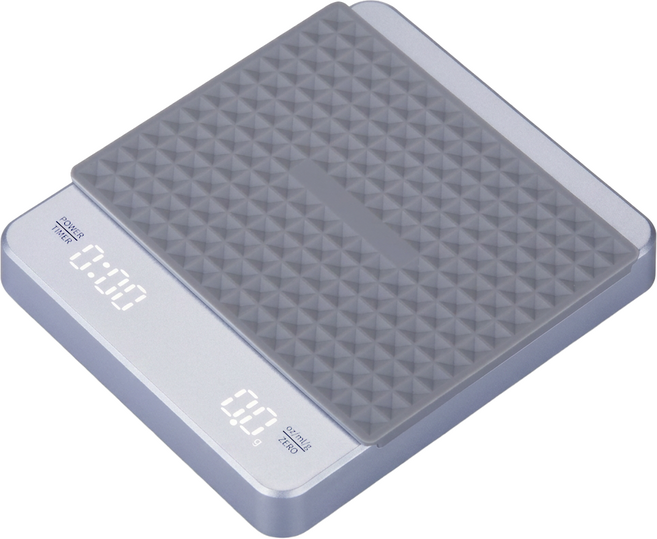 Qore 高精準料理秤 LED計時咖啡電子秤, 藍色, SY4878-BL, 3kg