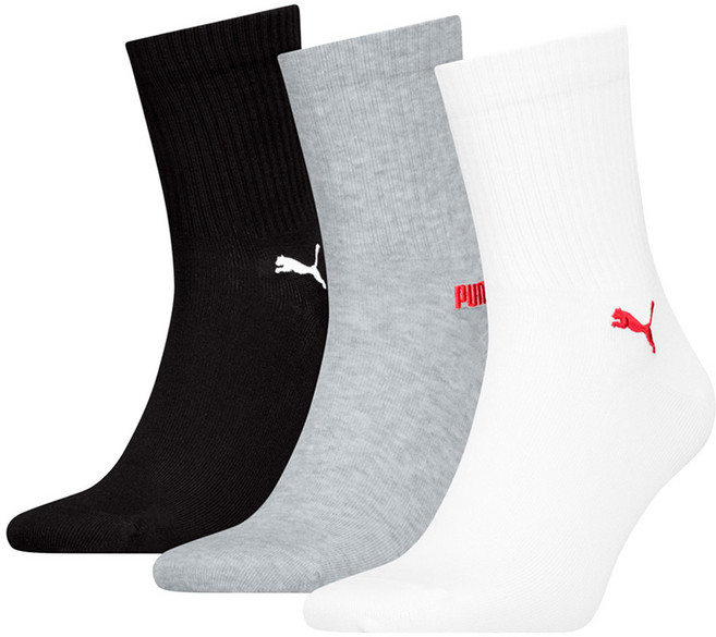 PUMA 中短筒襪3件組 EU39~42 701244027019