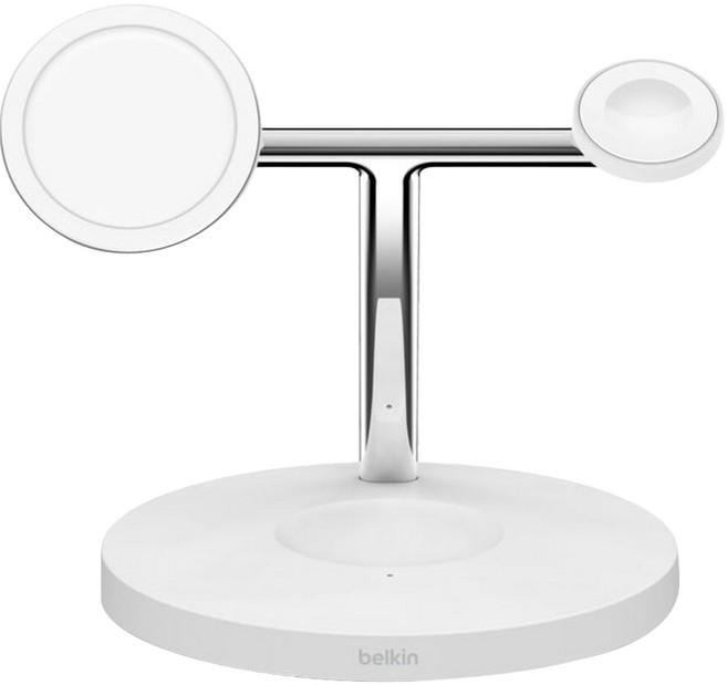 belkin 貝爾金 Boost Charge Pro MagSafe 3合1無線充電器 15W WIZ009dqWH, 白色, 1個