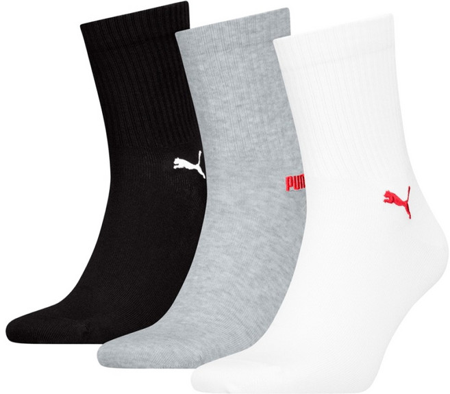 PUMA 中短筒襪3雙組 701244027019 EU 35~38