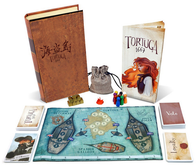 Facade Games 海盜島 1667 Tortuga 1667 推理遊戲 桌遊 1套