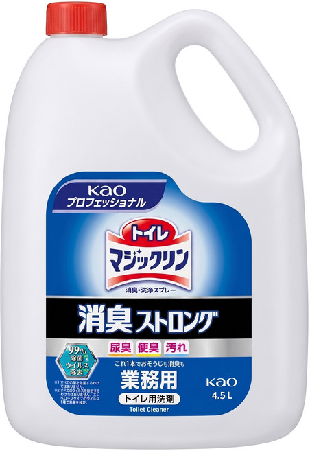 Kao 花王 Magiclean 魔術靈 浴廁馬桶清潔劑 消臭型 草本香, 1個, 4.5L