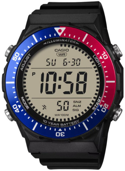 CASIO 卡西歐 LED大錶面旋轉錶圈數位電子錶 AE-1700H-1A2VDF