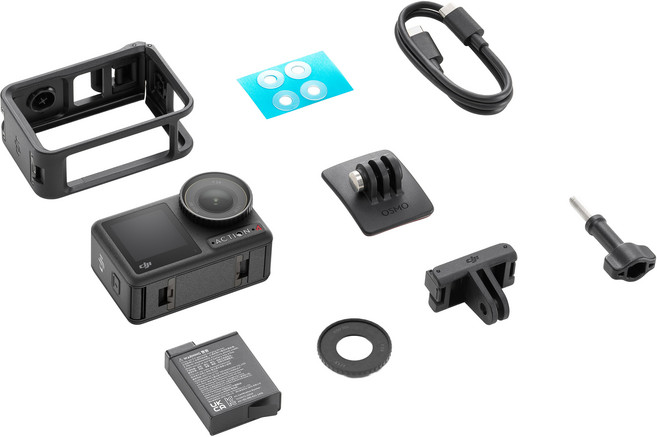 DJI 大疆創新 OSMO ACTION 4 標準套裝, 黑色, 單一商品