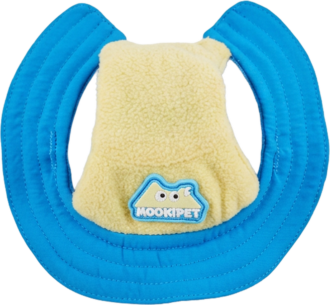 Mooki Pet 戶外可再生搖粒絨漁夫帽 貓狗通用 MK25155, 藍色, 1個