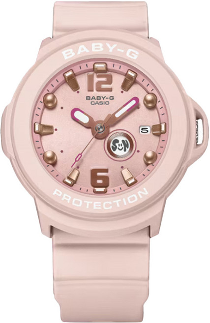 CASIO 卡西歐 BABY-G +PLUS系列柔和彩雙顯電子錶 BGA-15K-4ADR, 粉色, 1個