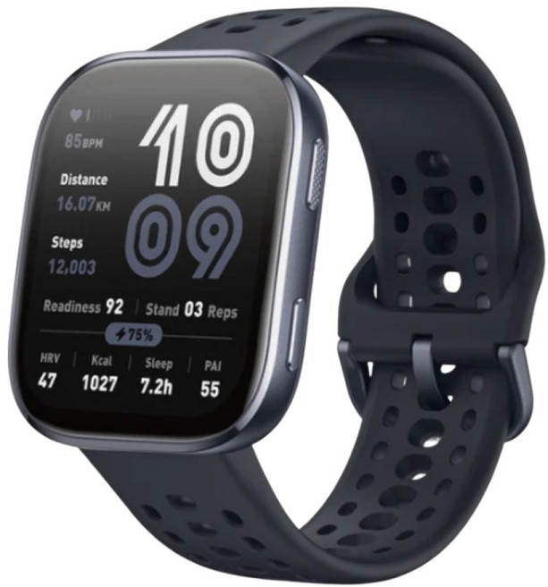 amazfit 華米 Bip6 智慧手錶 A2435 46mm, 藍黑色, 1.97吋, GPS + 藍牙