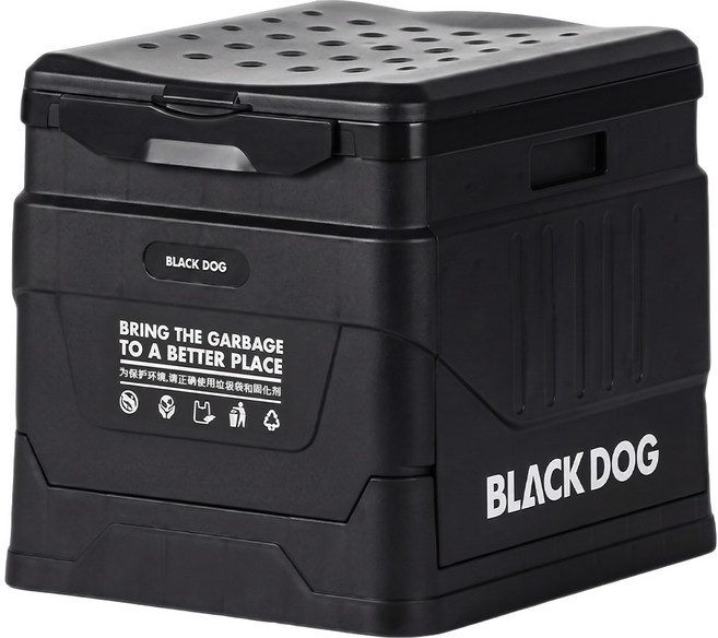 BLACK DOG 黑狗 便攜折疊馬桶 PJ079 黑色 1個