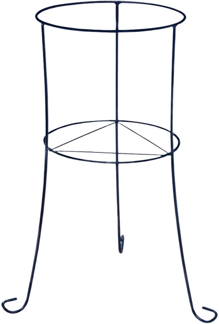 翠筠 鐵花架 小雙圓架 24 x 60 cm 黑色 1件 E843