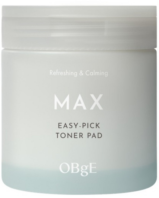 OBgE 台灣公司貨 舒緩 MAX 抽取式爽膚棉片, 1個, 60片