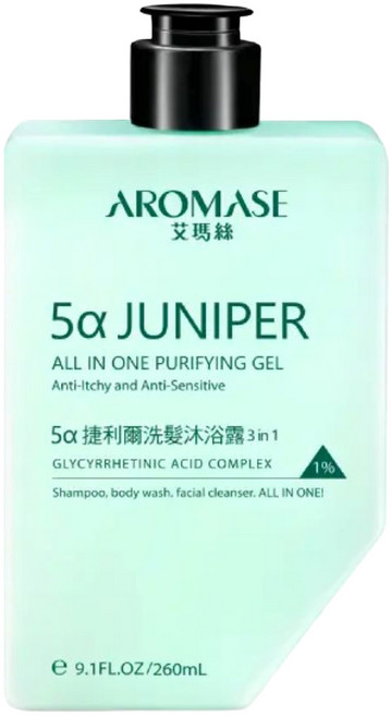 AROMASE 艾瑪絲 5α捷利爾洗髮沐浴露 3合1, 1個, 260ml
