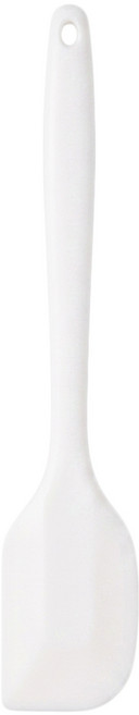SHIMOYAMA 烘焙用一體成形耐熱矽膠刮刀, 白色, 1個