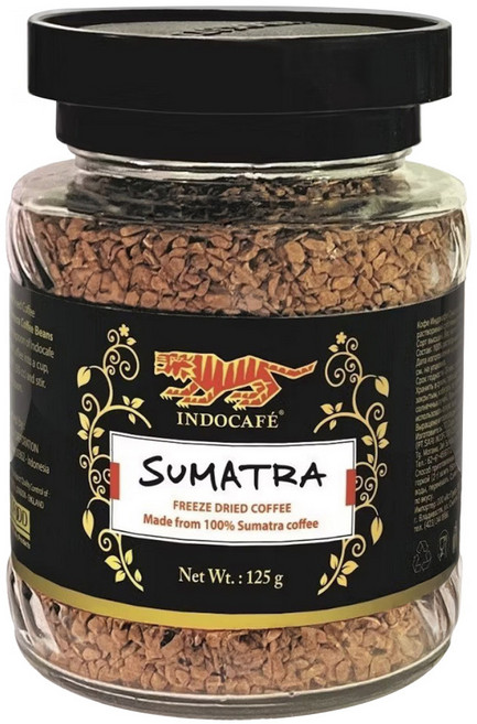 INDOCAFE 迎樂 蘇門答臘即溶咖啡, 125g, 1個, 1個裝