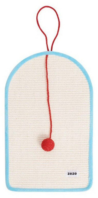 zeze 彩色劍麻抓墊 小號, 藍色, 1個
