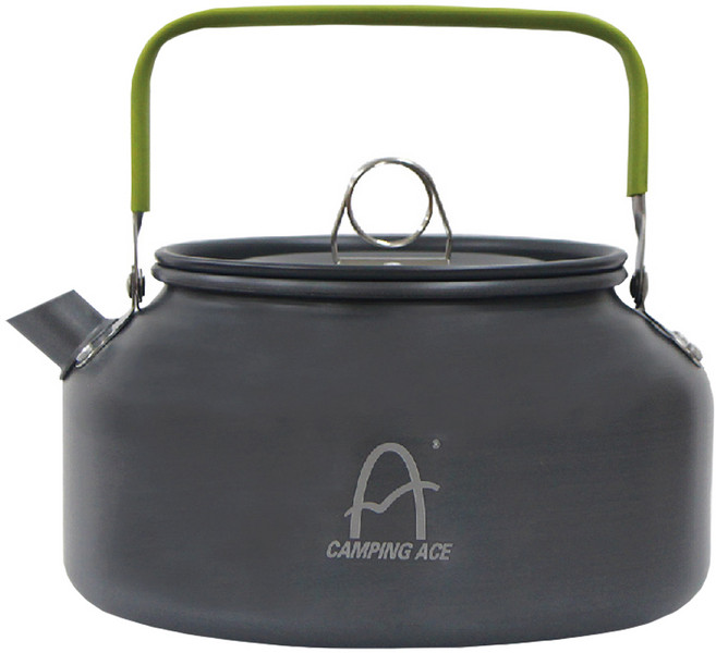 CAMPING ACE 野樂 硬質氧化茶壺 ARC-1508L, 硬質氧化霧黑質感, 1個, 1.2L