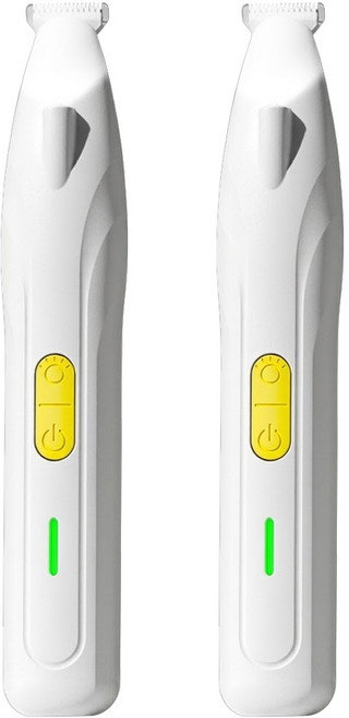 LOVPUP 充電照明寵物電剪/貓狗腳掌修毛器, 白色, 2個