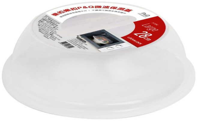 LocknLock 樂扣樂扣 P&Q 微波保濕 防油蓋 特大(28 x 8cm) 食物防塵 圓形 透明色 1個