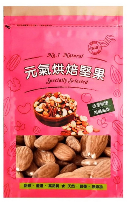 Vitality life 品鮮生活 薄鹽杏仁果, 600g, 1個