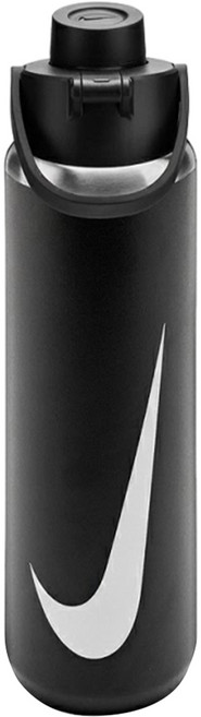 NIKE 耐吉 SS RECHARGE 大口徑保冷瓶 N101379909124 24OZ, 黑色, 1個, 710ml