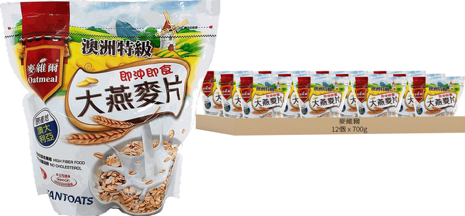 麥維爾 澳洲特級大燕麥片, 700g, 12個