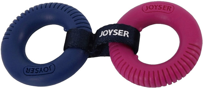 JOYSER 耐咬靜音玩具 圈圈, 藍色 + 粉色, 1個