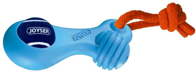 JOYSER 耐咬發聲玩具 骨頭, 藍色, 1個