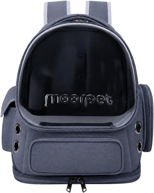 moorpet 摩寵 10孔透氣外出包, 藍色, 1個