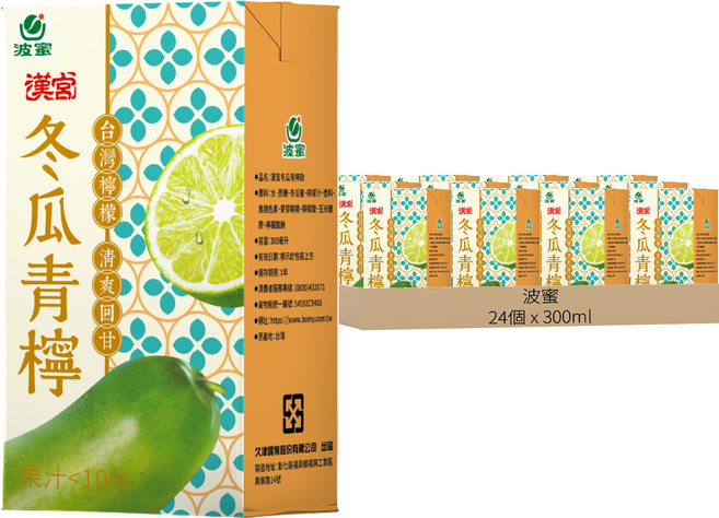 漢宮 冬瓜青檸, 24個, 300ml