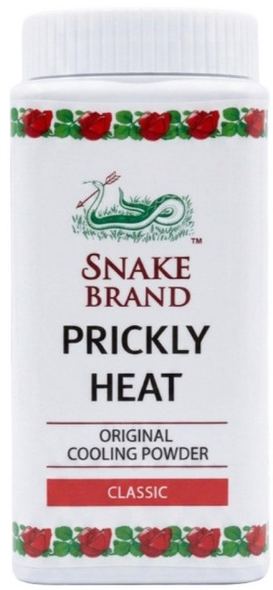 SNAKE BRAND 蛇牌 爽身粉 經典玫瑰, 50g, 1個