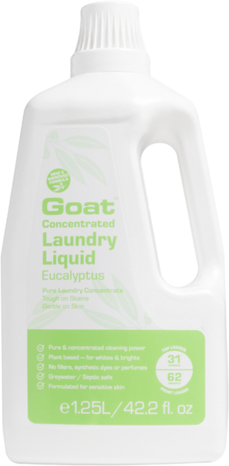 澳洲 Goat 台灣公司貨 山羊乳濃縮洗衣精 尤加利, 1個, 1.25L