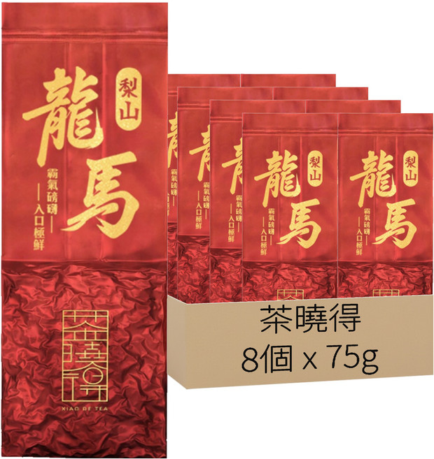 茶曉得 梨山龍馬茶, 75g, 1袋, 8包
