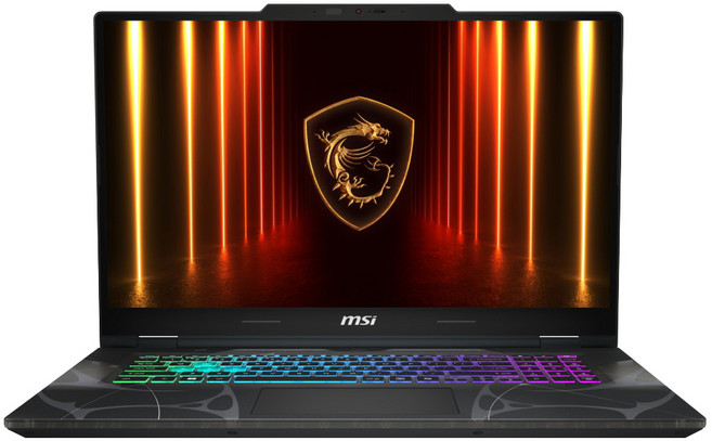 MSI 微星 Cyborg 17 電競筆電 17.3吋 Core 7-240H RTX5060-8G, 黑色穿透感半透明機身, B2RWFKG-426TW-TBC7240H16GXXDX11MH, 512GB, 16GB, Windows 11 家用版