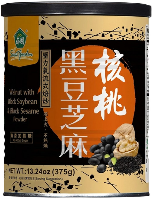 薌園 核桃黑豆芝麻粉, 375g, 1個