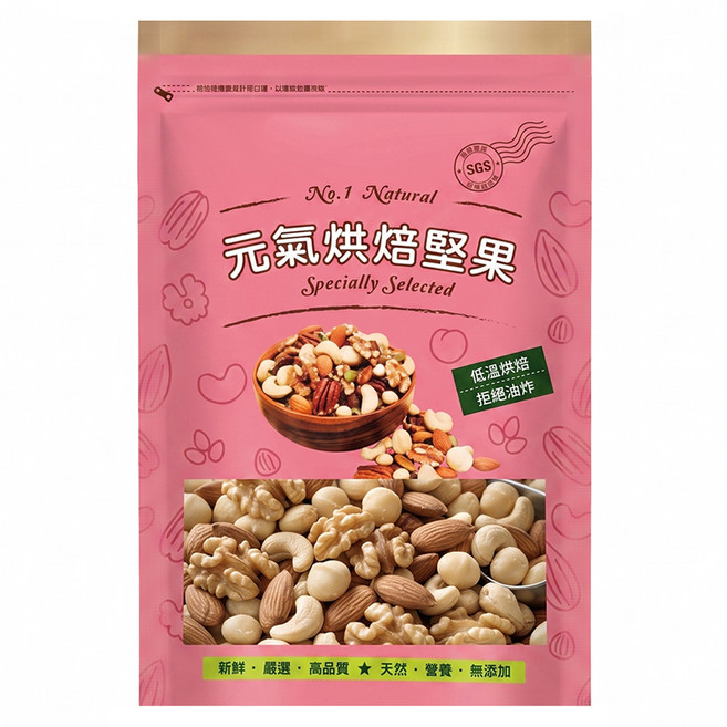 Vitality life 品鮮生活 元氣四喜綜合堅果, 600g, 1個