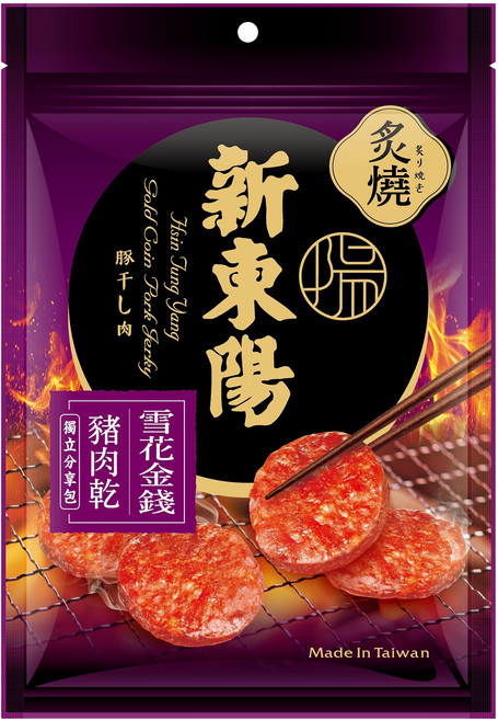 新東陽 雪花金錢豬肉乾, 100g, 1個
